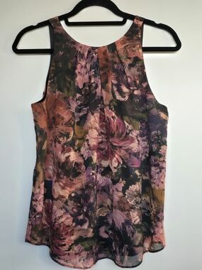Floral Sleeveless Blouse - Pink Multi